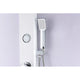 ANZZI Hacienda Series 44 in. Full Body Shower Panel System with Heavy Rain Shower and Spray Wand in White