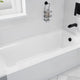 Saba 60 in. Right Drain Soaking Front Skirted Bathtub in White