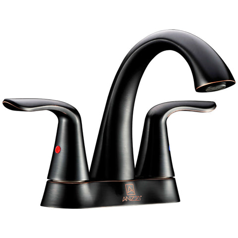 L-AZ003ORB - ANZZI Cadenza Series 4 in. Centerset 2-Handle High-Arc Bathroom Faucet in Oil Rubbed Bronze