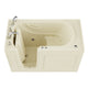 AZ3060WILBA - ANZZI Coupe Series 30 in. x 60 in. Left Drain Quick Fill Walk-In Air Tub in Biscuit