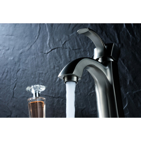 ANZZI Rhythm Series Single Hole Single-Handle Mid-Arc Bathroom Faucet