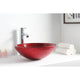 LS-AZ080 - ANZZI Rhythm Series Deco-Glass Vessel Sink in Lustrous Red