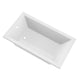 AZ3672VNS - ANZZI Illyrian 6 ft. Acrylic Reversible Drain Rectangular Bathtub in White