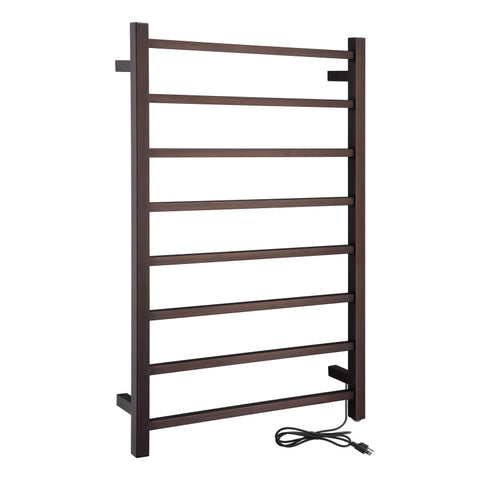 TW-AZ026ORB - ANZZI Bell 8-Bar Stainless Steel Wall Mounted Towel Warmer in Oil Rubbed Bronze