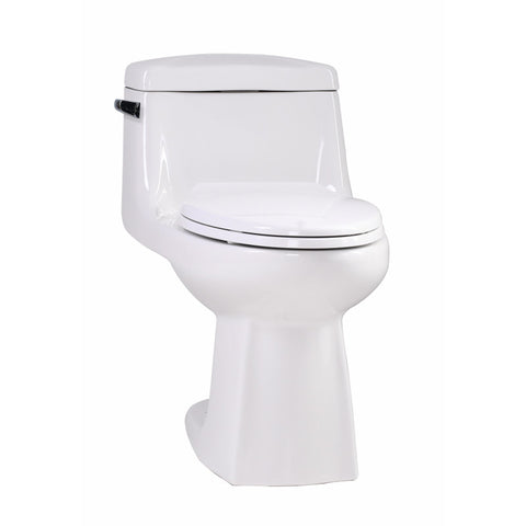 T1-AZ061 - ANZZI Templar 1-piece 1.28 GPF Single Flush Elongated Toilet in White