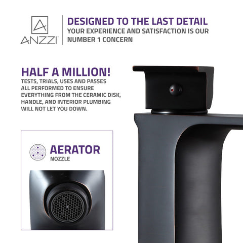 ANZZI Promenade Single Hole Single Handle Bathroom Faucet