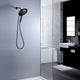 ANZZI Magnetic Valkyrie Multi-Spray Retro-Fit 7.48 in. Dual Wall Mount Fixed and Handheld Shower Head with Magna-Diverter
