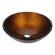 LS-AZ292 - ANZZI Posh Series Deco-Glass Vessel Sink in Amber Gold