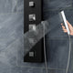Monsoon 57 in. 4-Jetted Full Body Shower Panel System with Heavy Rain Shower, Spray Wand, in Matte Black