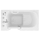 AZ2952LWS - ANZZI Coupe Series 29 in. x 52 in. Left Drain Quick Fill Walk-In Soaking Tub in White