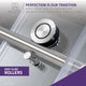 60 in. by 76 in. Frameless Sliding Shower Door in Brushed Nickel with Handle