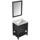 VT-MRCT1030-BK - ANZZI Montaigne 30 in. W x 22 in. D Bathroom Bath Vanity Set in Black with Carrara Marble Top with White Sink