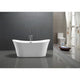 FT-AZ096 - ANZZI Eft Series 5.58 ft. Freestanding Bathtub in White