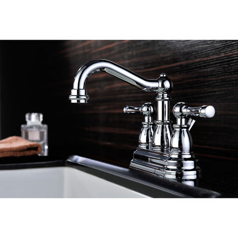 ANZZI Edge Series 4 in. Centerset 2-Handle Mid-Arc Bathroom Faucet in Polished Chrome