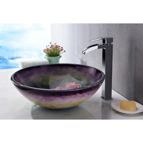 LS-AZ220 - ANZZI Impasto Series Vessel Sink in Hand Painted Mural