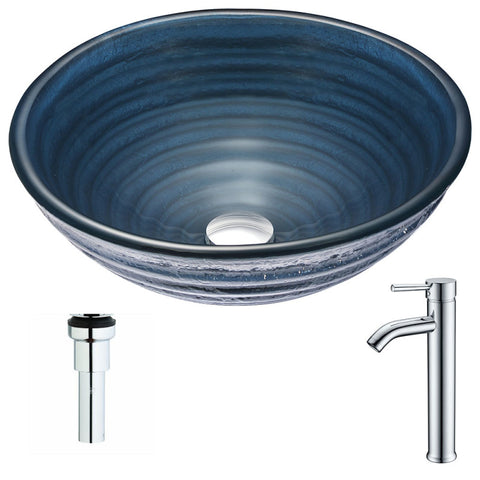 Tempo Series Deco-Glass Vessel Sink