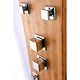 ANZZI Crane 60 in. Full Body Shower Panel with Heavy Rain Shower and Spray Wand in Natural Bamboo