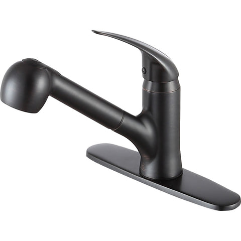 KF-AZ204ORB - ANZZI Del Acqua Single-Handle Pull-Out Sprayer Kitchen Faucet in Oil Rubbed Bronze