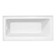 AZ3060SHL-16 - ANZZI Saba 60 in. Left Drain Soaking Front Skirted Bathtub in White