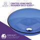 ANZZI Halo Series Vessel Sink in Blue