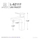 L-AZ117ORB - Promenade Single Hole Single Handle Bathroom Faucet in Oil Rubbed Bronze