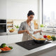 Aurora Series 14 in. 2 Elements Glass Top Induction Cooktop in Black with 1800W, Auto-Off, and Child Safety Lock