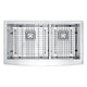 ANZZI Elysian Farmhouse Stainless Steel 33 in. 0-Hole 60/40 Double Bowl Kitchen Sink in Brushed Satin