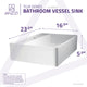 Tilia Solid Surface Vessel Sink in Matte White
