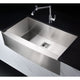 Elysian Farmhouse Stainless Steel 36 in. Single Bowl Kitchen Sink in Brushed Satin
