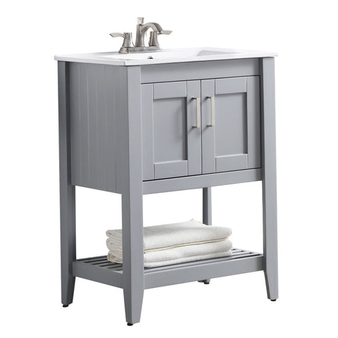 V-MTG003-24-X - ANZZI Mosset 24 in. W x 34 in. H Bathroom Vanity Set in Rich Gray