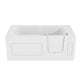 ANZZI 30 in. x 60 in. Right Drain Step-In Walk-In Soaking Tub with Low Entry Threshold in White