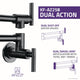 ANZZI Braccia Series 24" Wall Mounted Pot Filler