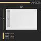 Alexander 60 in. L x 30 in. W Alcove Shower Pan Base with Left Drain in Glossy White Marine Acrylic