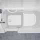 ANZZI 26 in. x 53 in. Left Drain Quick Fill Walk-In Soaking Tub in White