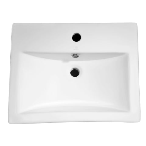 ANZZI Vitruvius Series Ceramic Vessel Sink in White