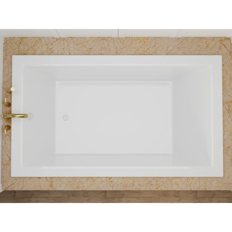 AZ3272VNS - ANZZI Illyrian 6 ft. Acrylic Reversible Drain Rectangular Bathtub in White