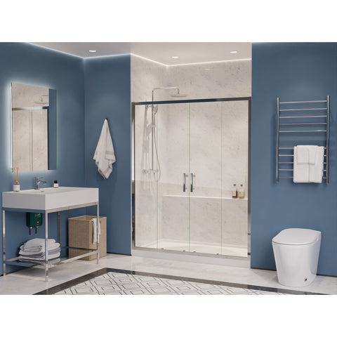 ANZZI Enchant 70-in. x 60.4-in. Framed Sliding Shower Door