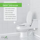 Lunar Elongated Smart Electric Bidet Toilet Seat with Remote Control, Heated Seat, Air Purifier, and Deodorizer