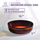 ANZZI Dusk Crown Series Ceramic Vessel Sink in Rising Blur Finish