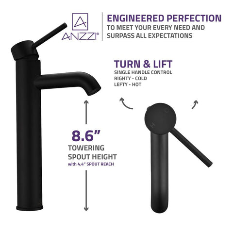 Valle Single Hole Single Handle Bathroom Faucet