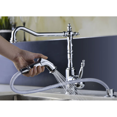 ANZZI VANGUARD Undermount 32 in. Single Bowl Kitchen Sink with Locke Faucet in Polished Chrome