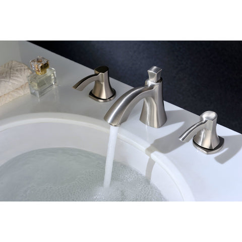 L-AZ015BN - ANZZI Sonata Series 8 in. Widespread 2-Handle Mid-Arc Bathroom Faucet in Brushed Nickel