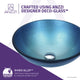 ANZZI Gardena Series Deco-Glass Vessel Sink