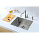 ANZZI Vanguard Undermount Stainless Steel 23 in. 0-Hole Single Bowl Kitchen Sink