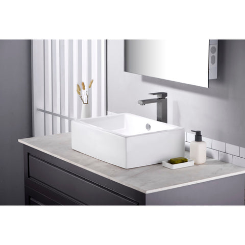 L-AZ096GM - ANZZI Enti Series Single Hole Single-Handle Vessel Bathroom Faucet in Gun Metal