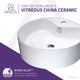 ANZZI Vitruvius Series Ceramic Vessel Sink in White