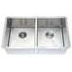 ANZZI VANGUARD Undermount 32 in. Double Bowl Kitchen Sink with Soave Faucet in Brushed Nickel