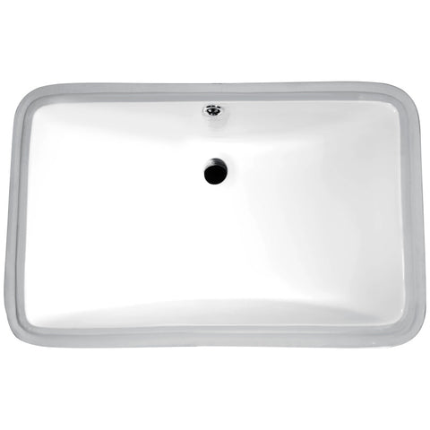 LS-AZ113-R - ANZZI 20.5 in. Ceramic Undermount Sink Basin in White