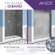 ANZZI Madam Series 48 in. by 76 in. Frameless Sliding Shower Door with Handle