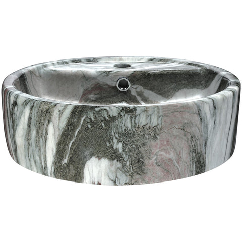 LS-AZ254 - ANZZI Rhapsody Series Ceramic Vessel Sink in Neolith Marble Finish